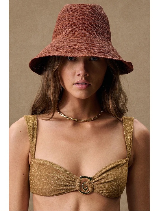 Janessa Leone Accessories - NWT Janessa Leone Tegan Bucket Hat in Chestnut M